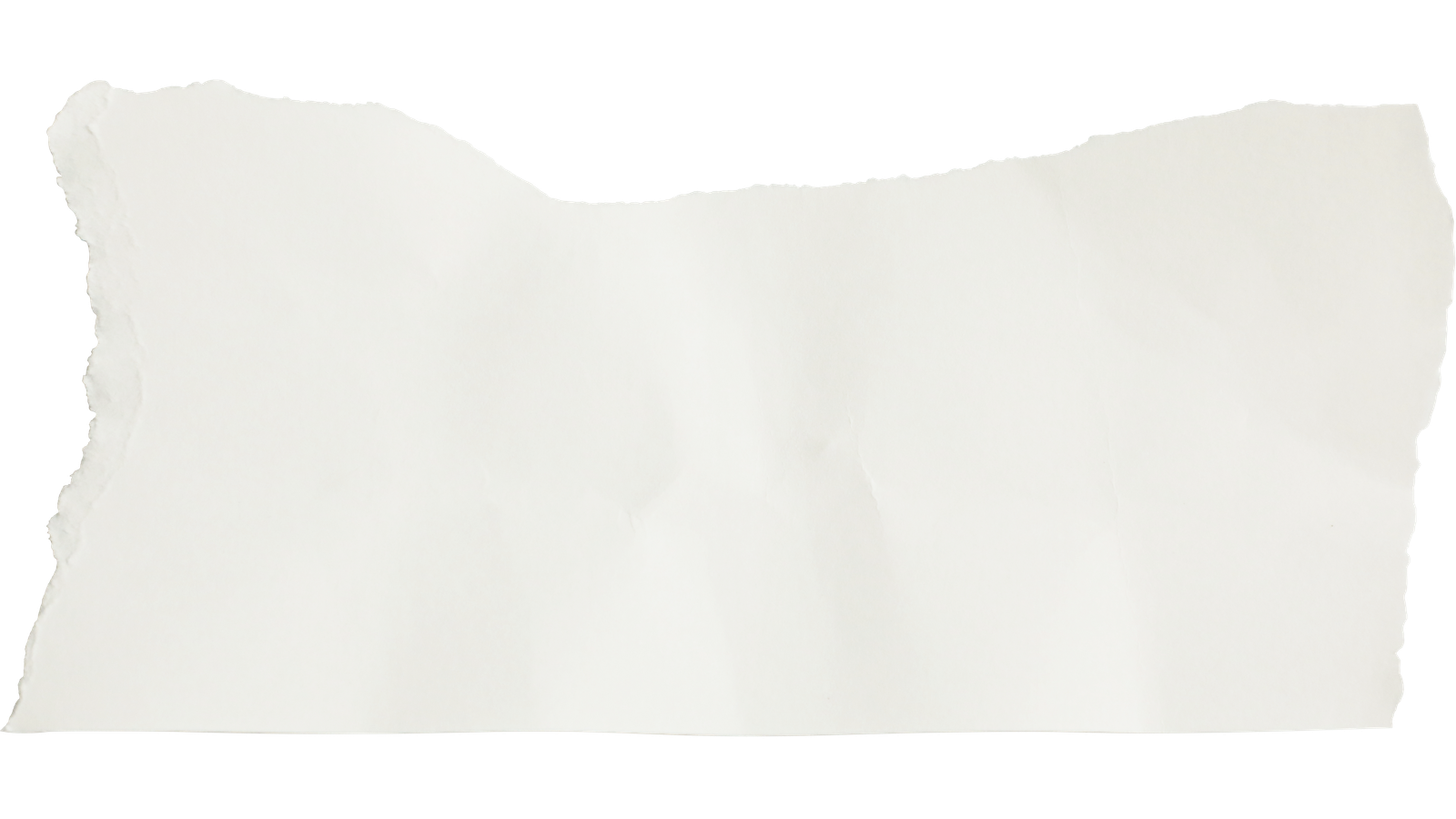 Papier déchiré blanc isolé sur fond blanc